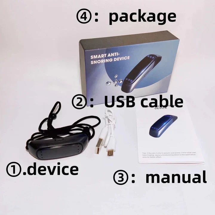 Chytré zařízení Snooze proti chrápání s USB nabíjením pro podporu spánku