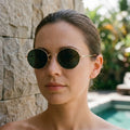 Round Vintage Style Sunglasses -  Reducing Bright Glare - Ormexis