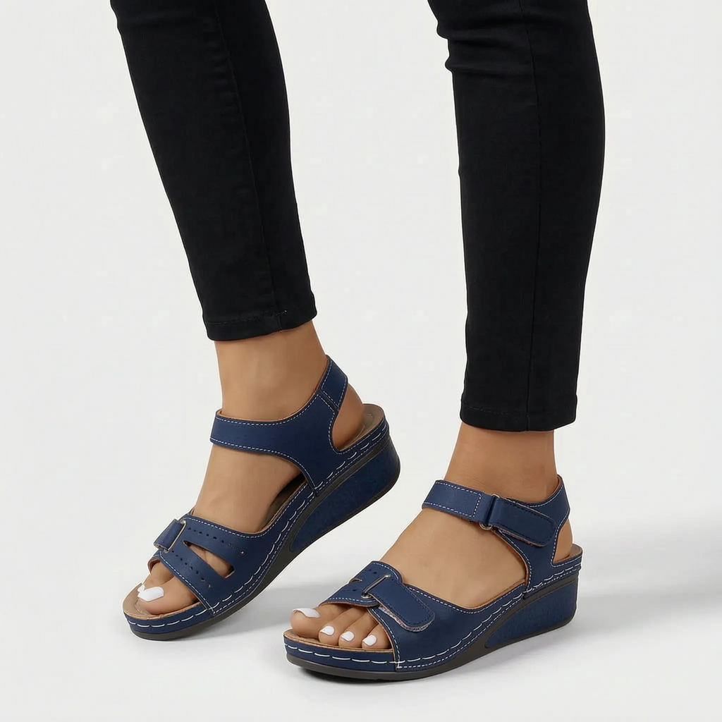 Casual Adjustable Wedge Sandals -  Everyday Walking - Ormexis
