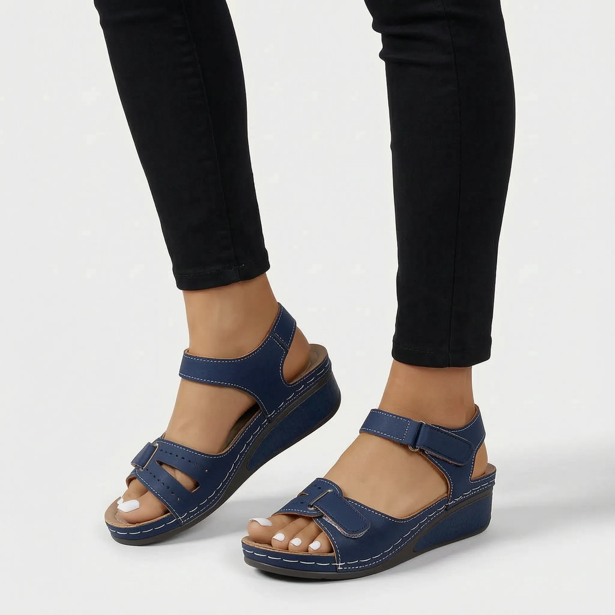 Casual Adjustable Wedge Sandals -  Everyday Walking - Ormexis