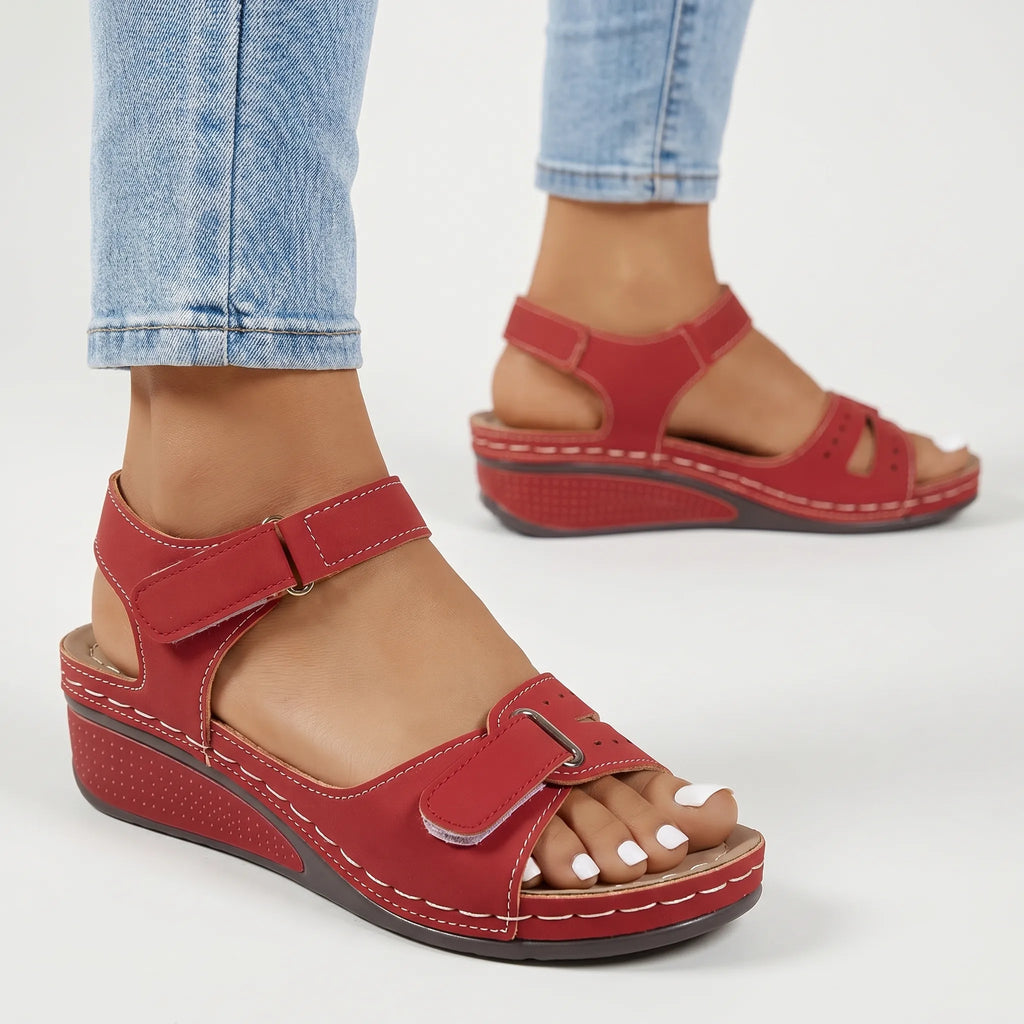 Casual Adjustable Wedge Sandals -  Everyday Walking - Ormexis