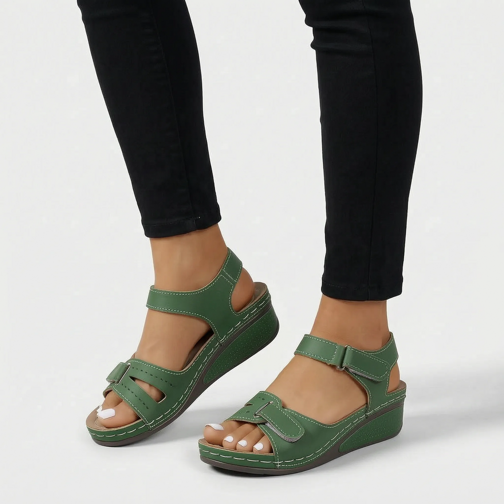Casual Adjustable Wedge Sandals -  Everyday Walking - Ormexis