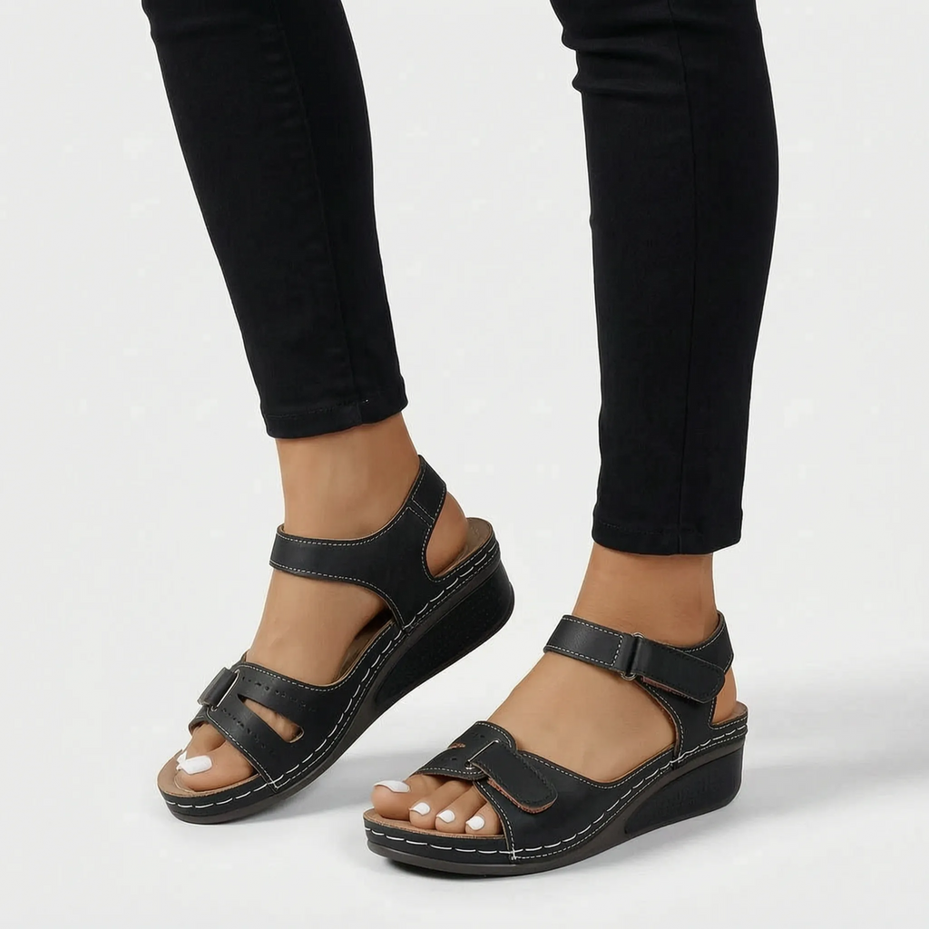 Casual Adjustable Wedge Sandals -  Everyday Walking - Ormexis