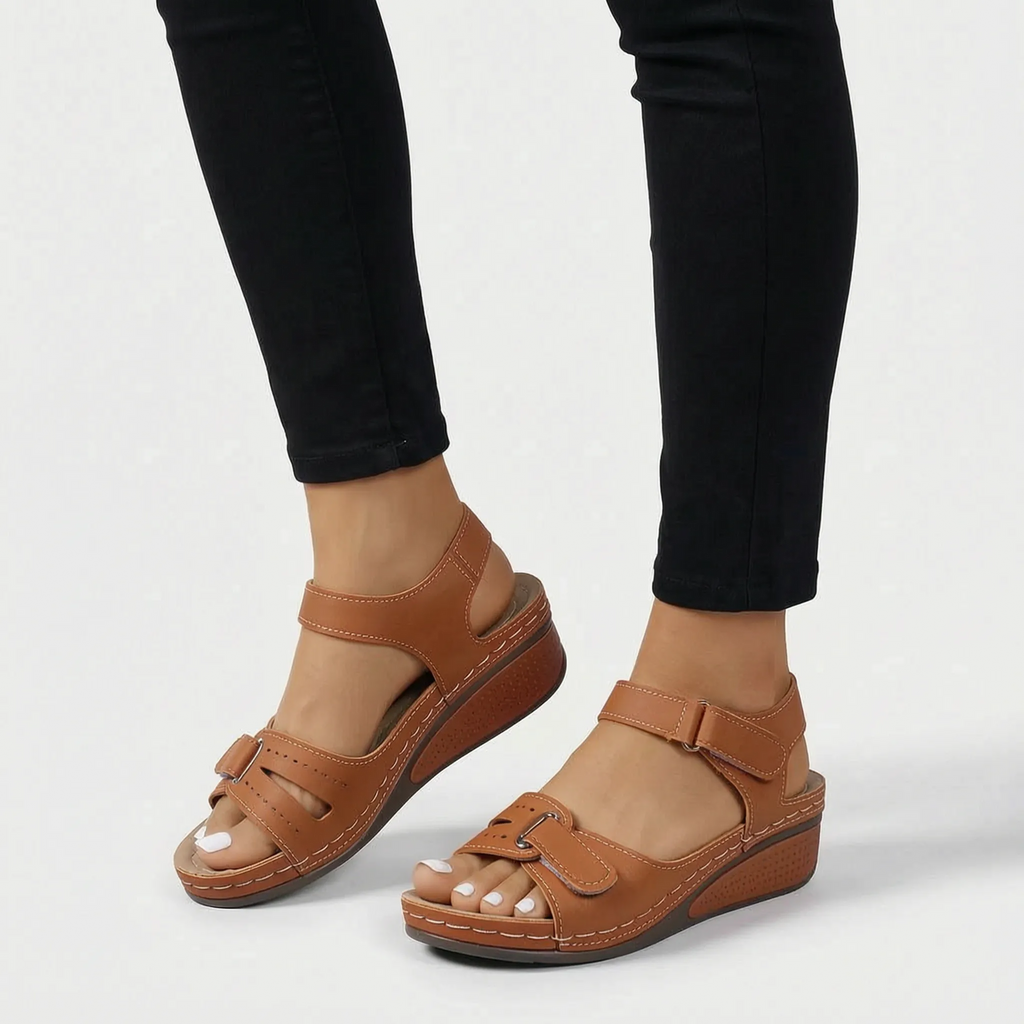 Casual Adjustable Wedge Sandals -  Everyday Walking - Ormexis