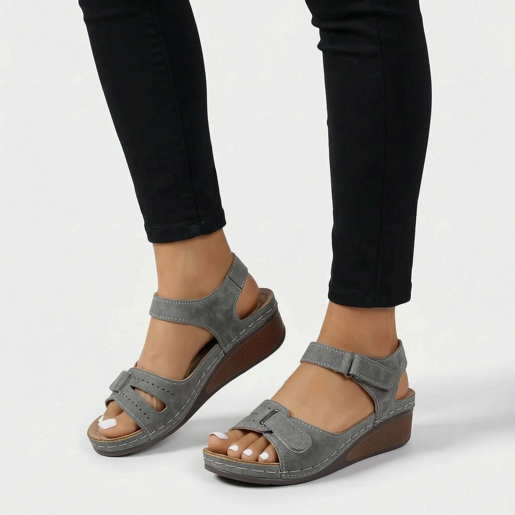 Casual Adjustable Wedge Sandals -  Everyday Walking - Ormexis