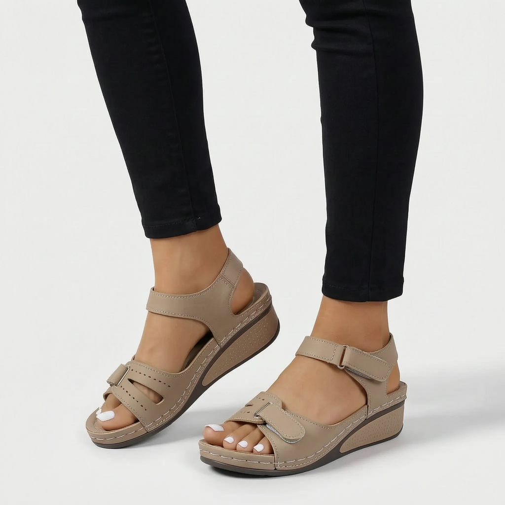 Casual Adjustable Wedge Sandals -  Everyday Walking - Ormexis