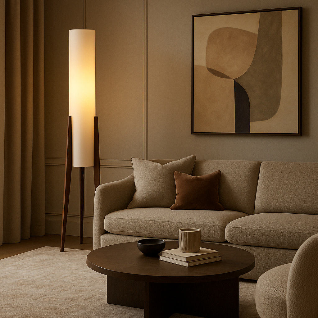 Mid Century Column Floor Lamp | Ormexis