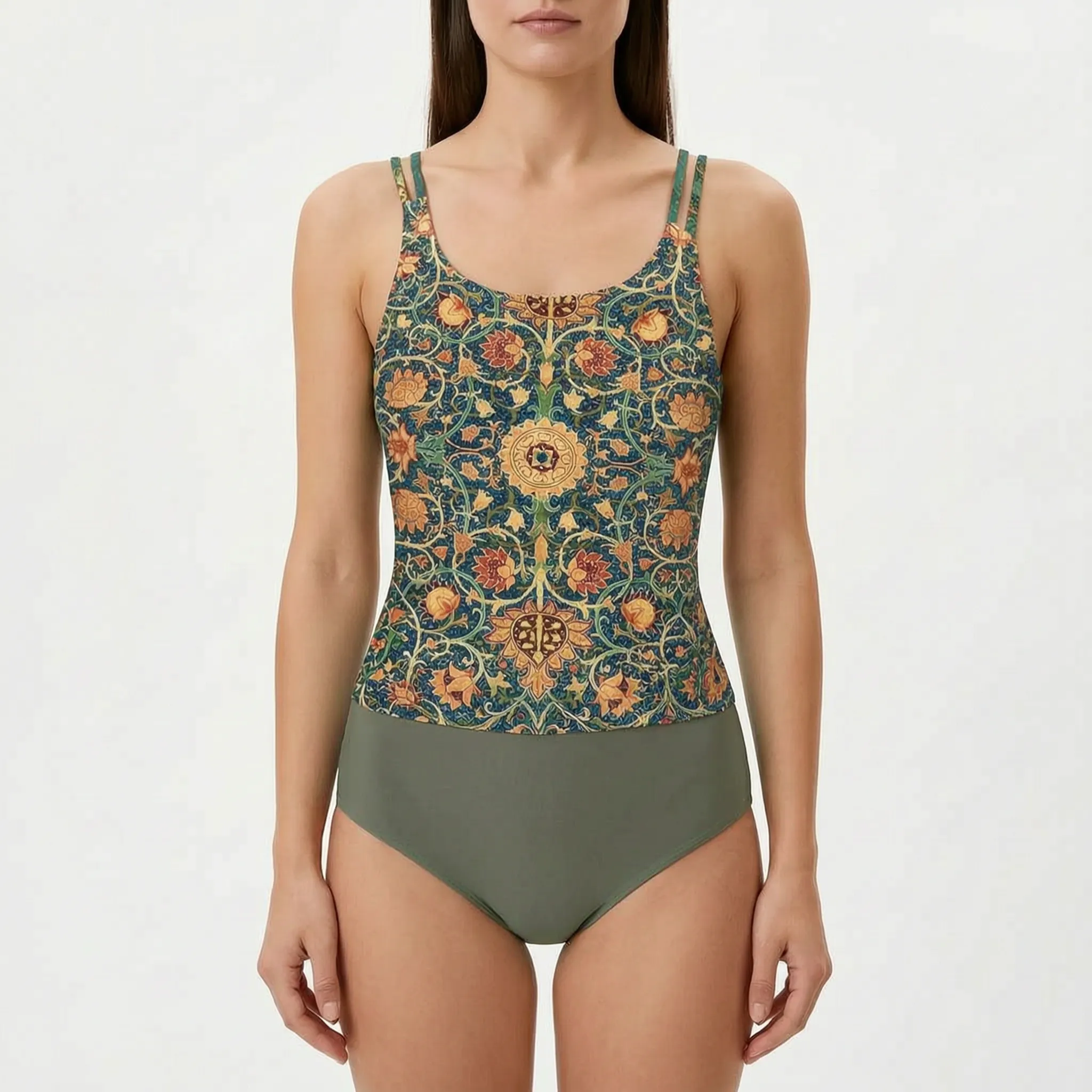 Potisknutý dvoudílný tankini set - Plážové dovolené - Ormexis