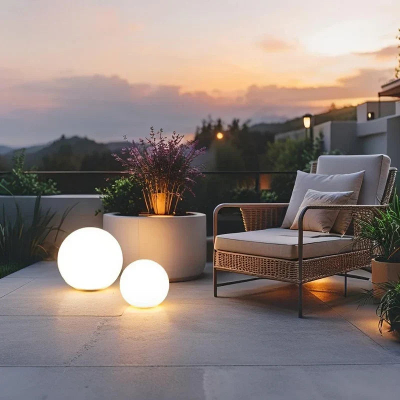 Luz de jardim esférica para exterior | Ormexis