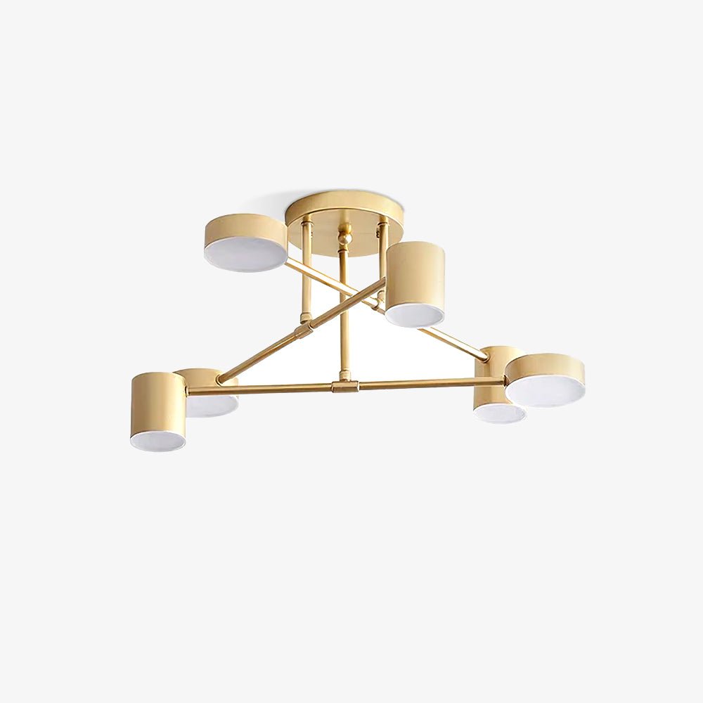 Gold Multi-Arm Sputnik LED Ceiling Light | Ormexis