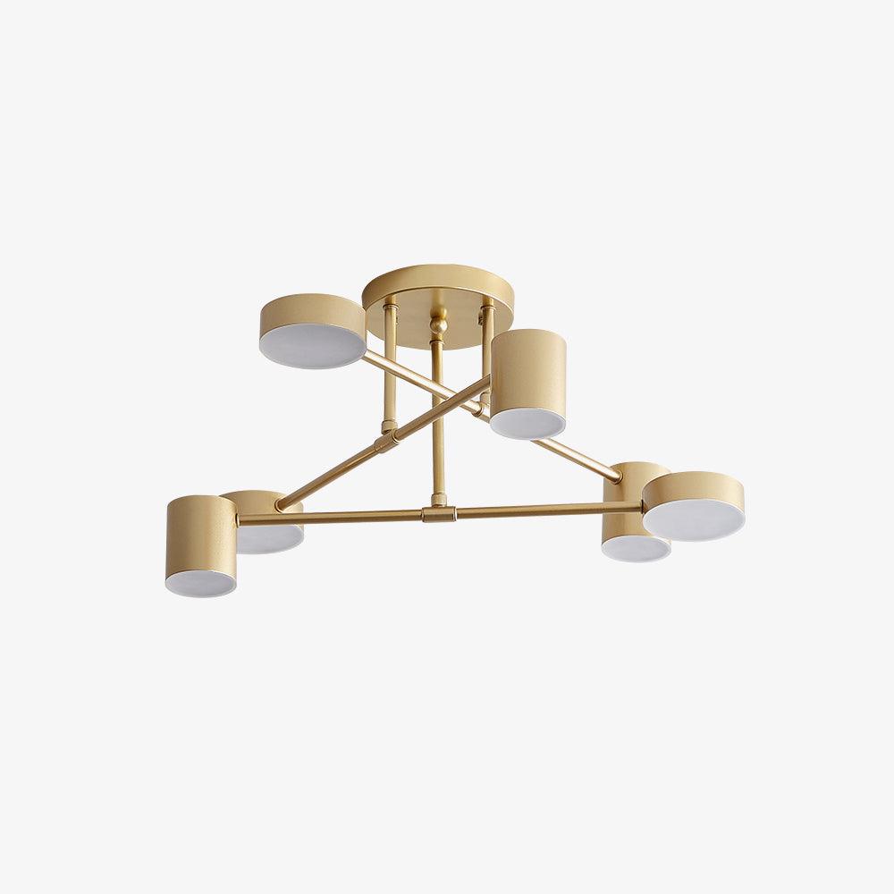 Gold Multi-Arm Sputnik LED Ceiling Light | Ormexis