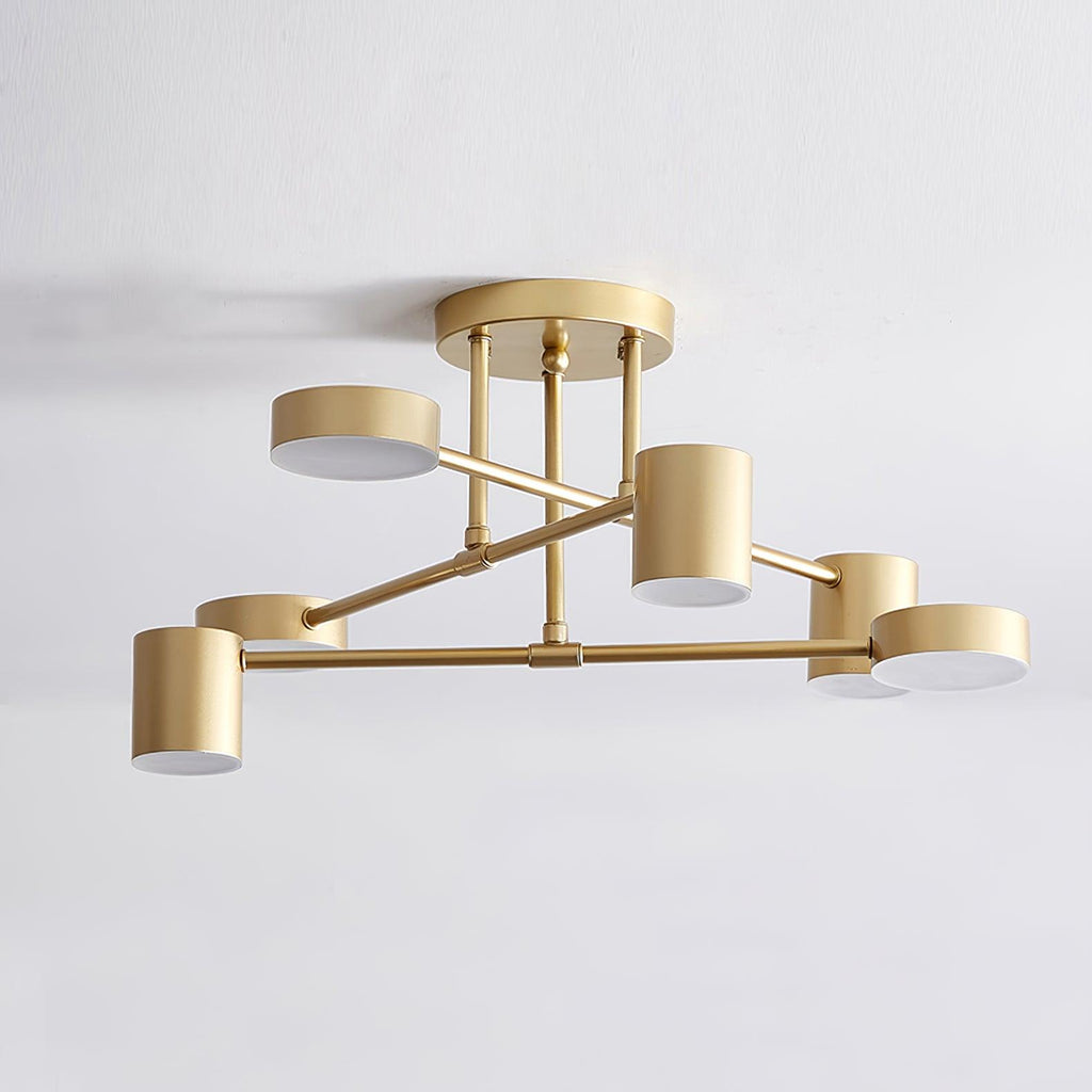 Gold Multi-Arm Sputnik LED Ceiling Light | Ormexis
