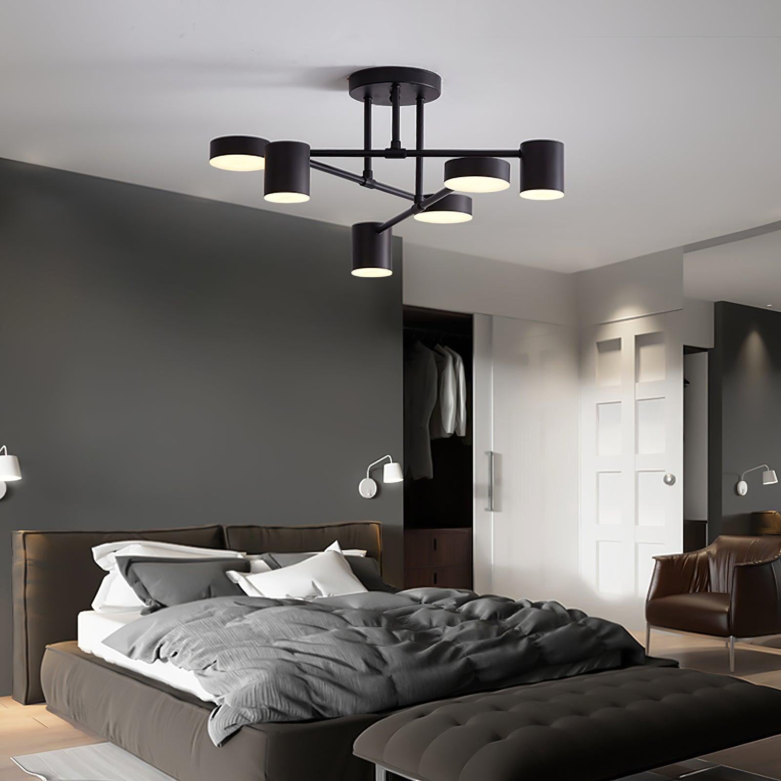 Gold Multi-Arm Sputnik LED Ceiling Light | Ormexis
