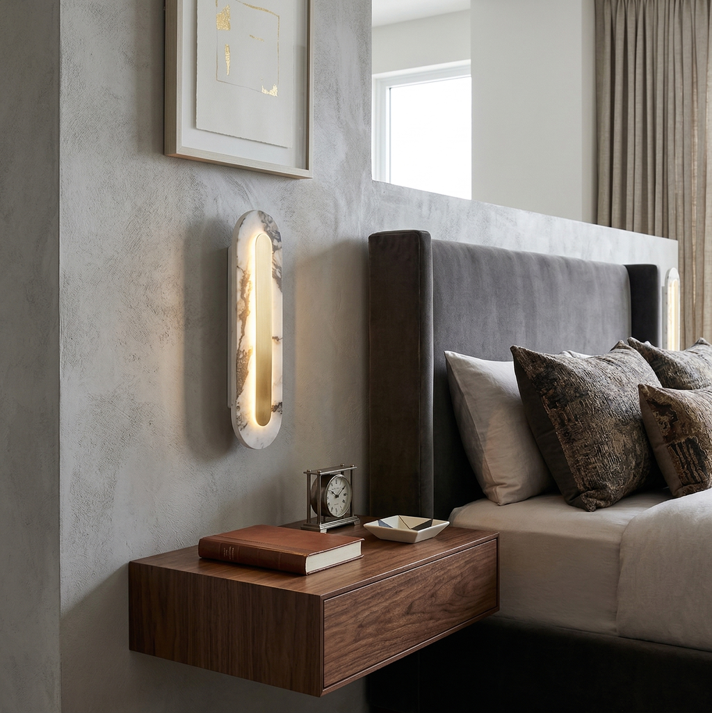 Refined Marble Wall Sconce | Ormexis