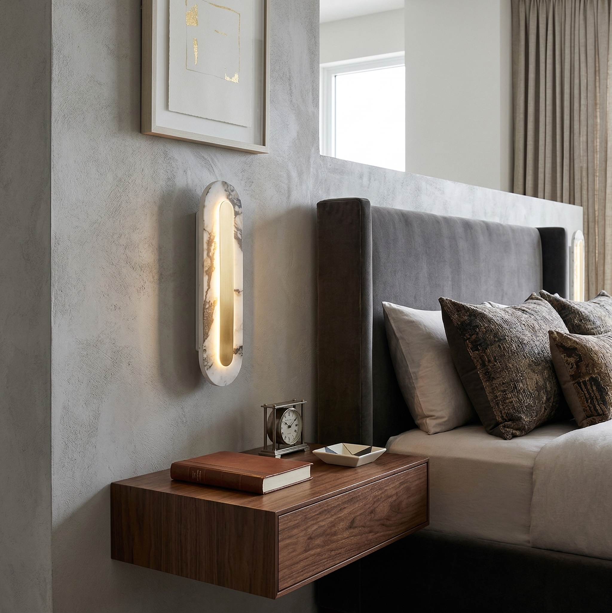 Refined Marble Wall Sconce | Ormexis