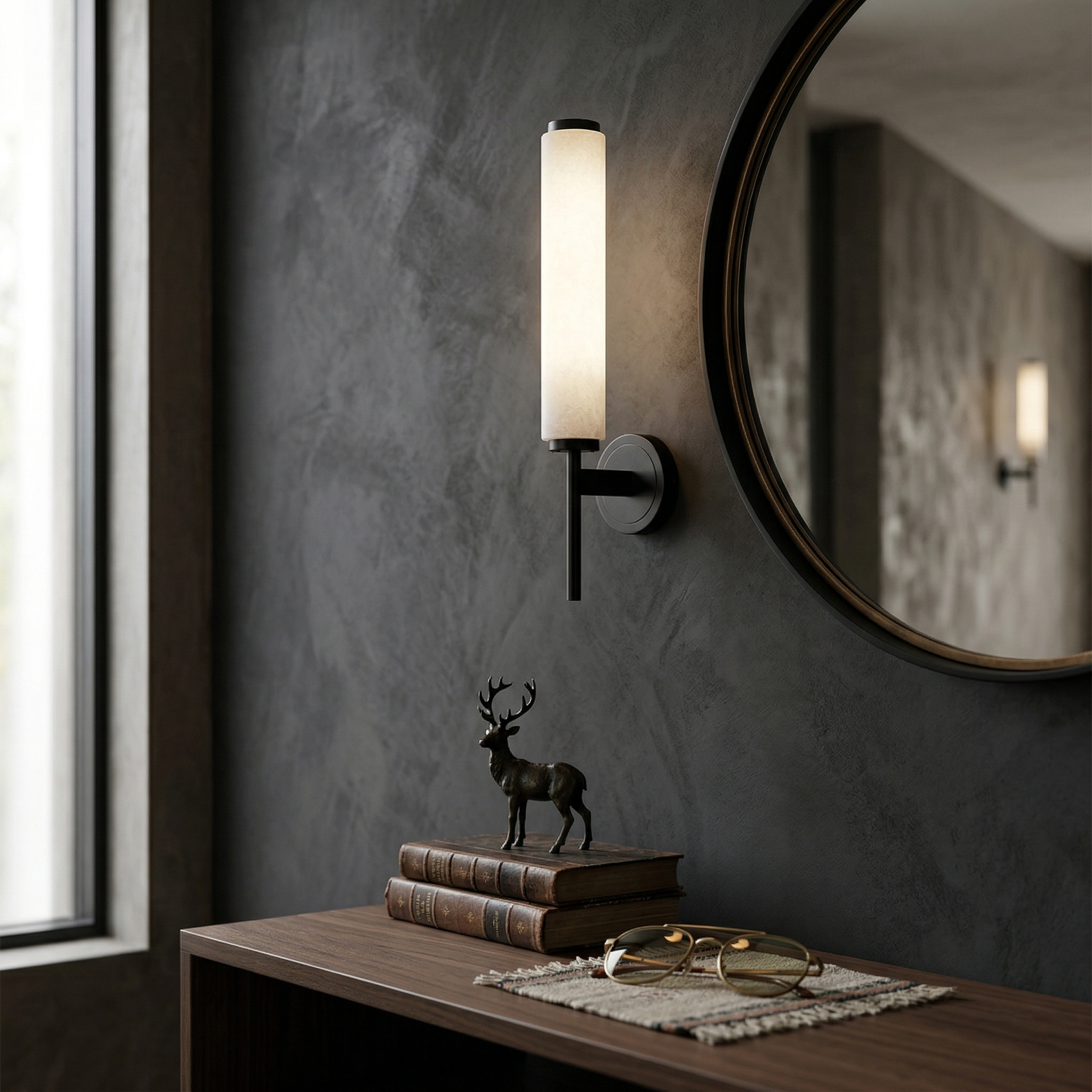 Celestine-Alabaster-Wandleuchte | Ormexis