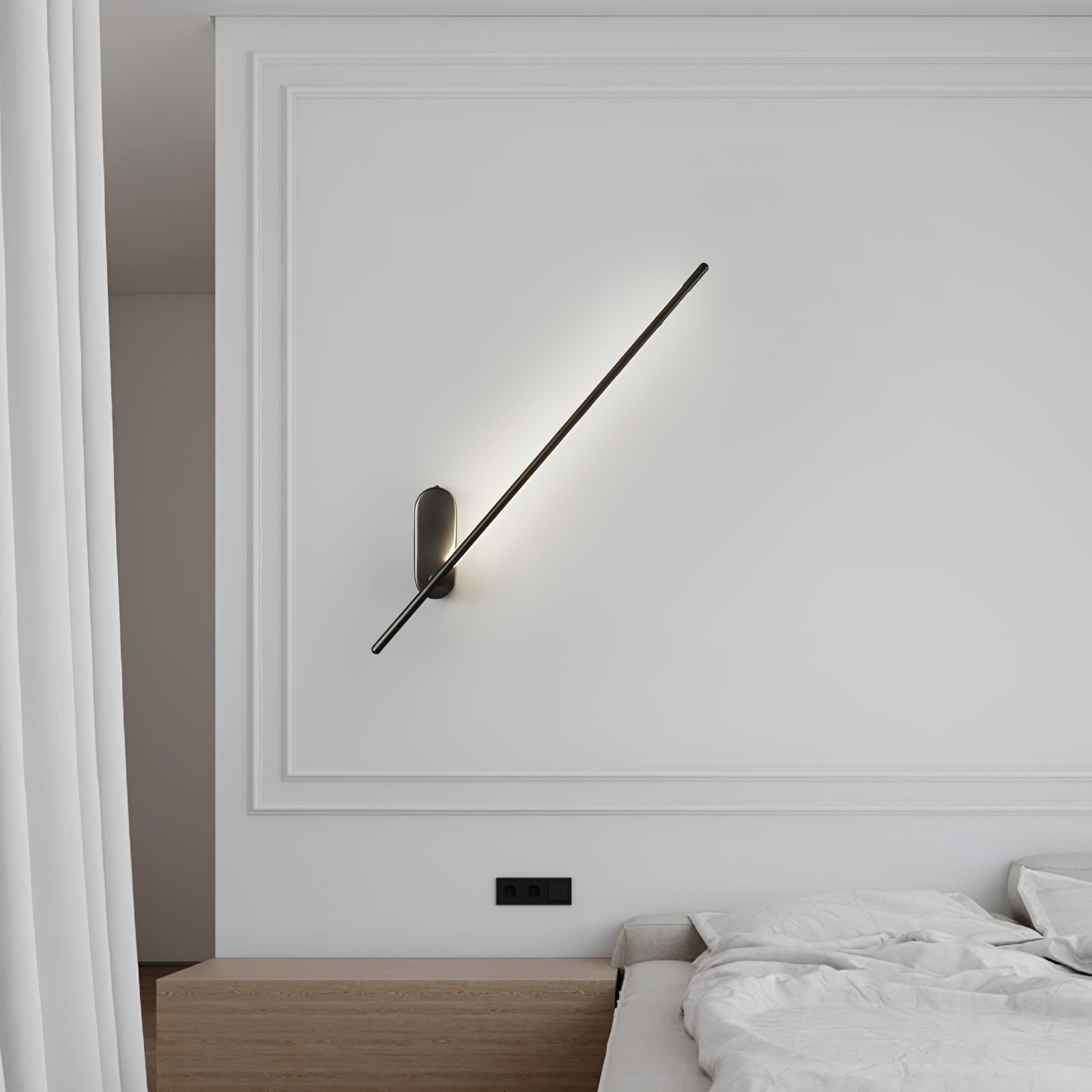Lampada da parete a LED in metallo dal design architettonico | Ormexis