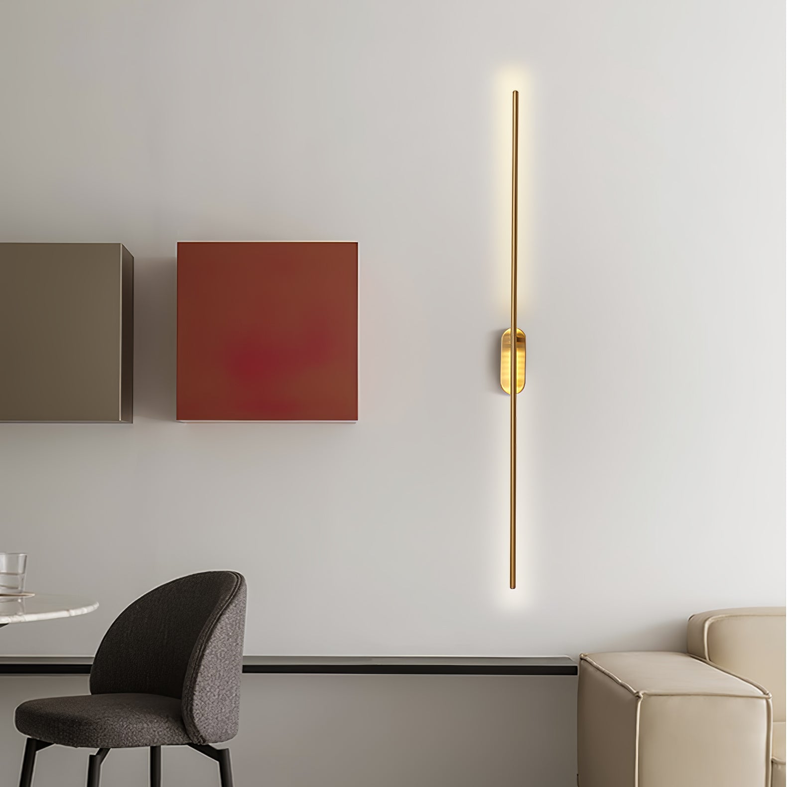 Lampada da parete a LED in metallo dal design architettonico | Ormexis