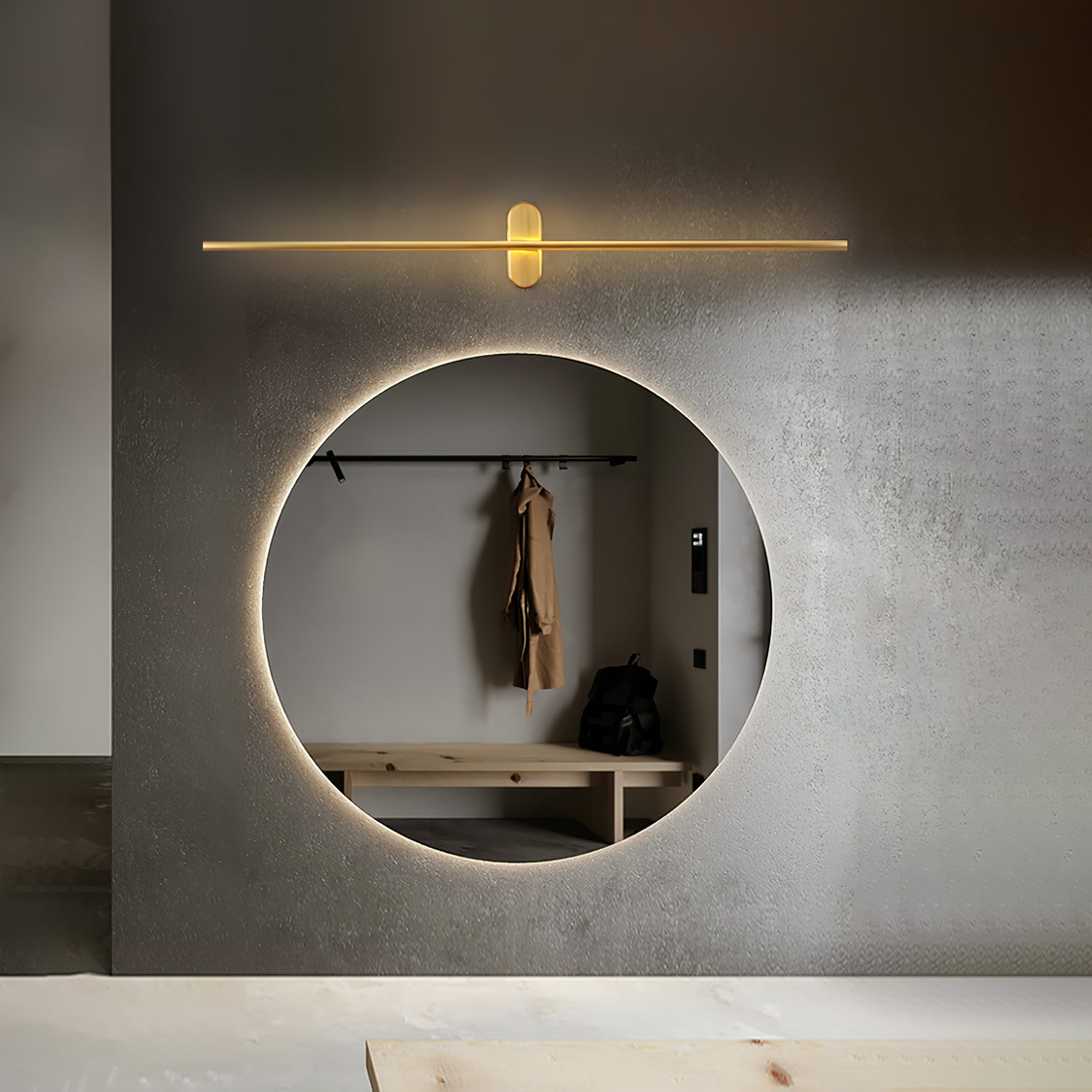 Lampada da parete a LED in metallo dal design architettonico | Ormexis