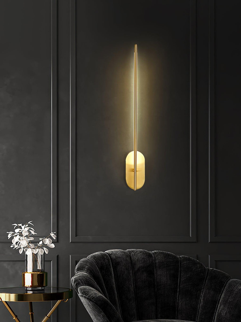 Lampada da parete a LED in metallo dal design architettonico | Ormexis