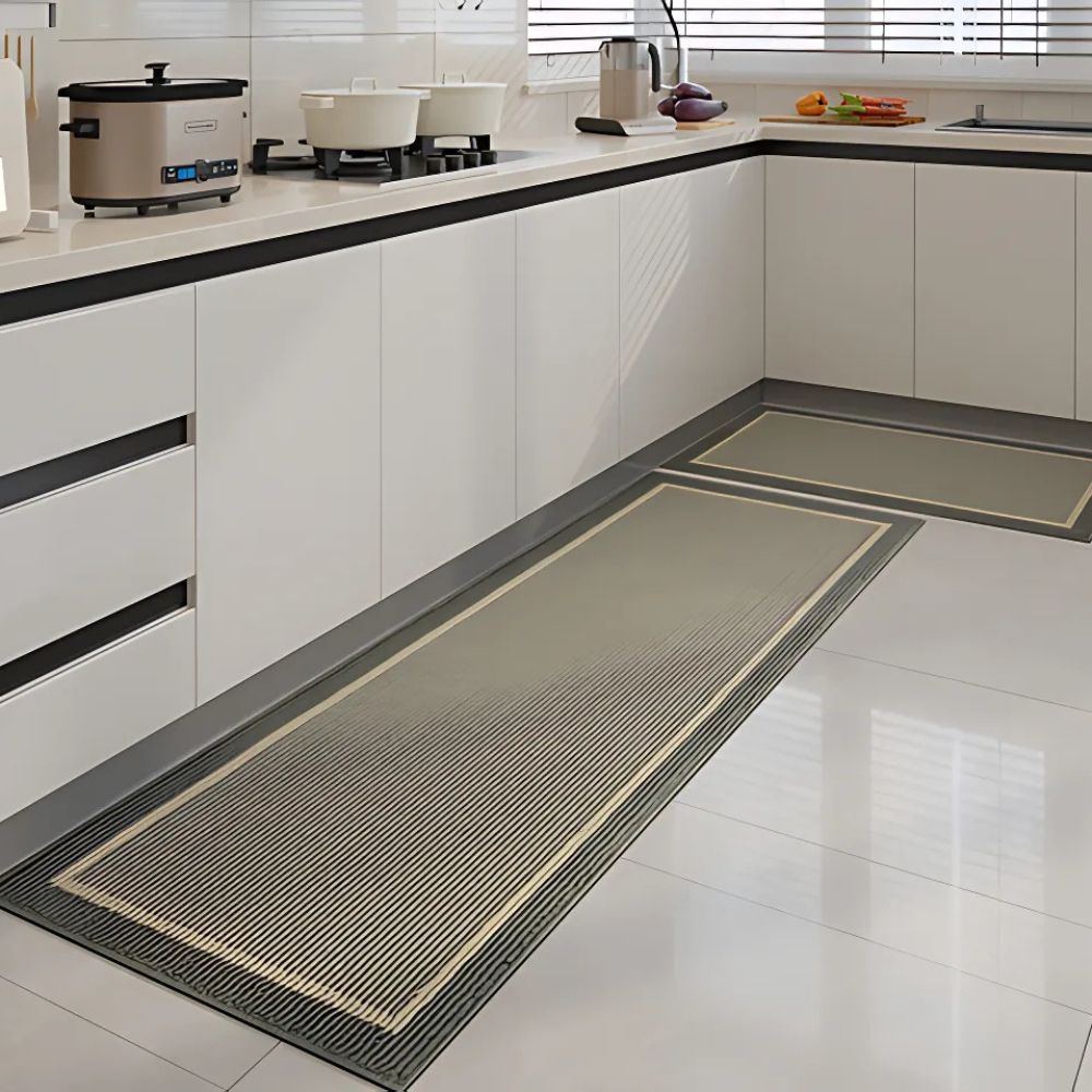 Keukenmatten met lineair geribbeld frame | Ormexis