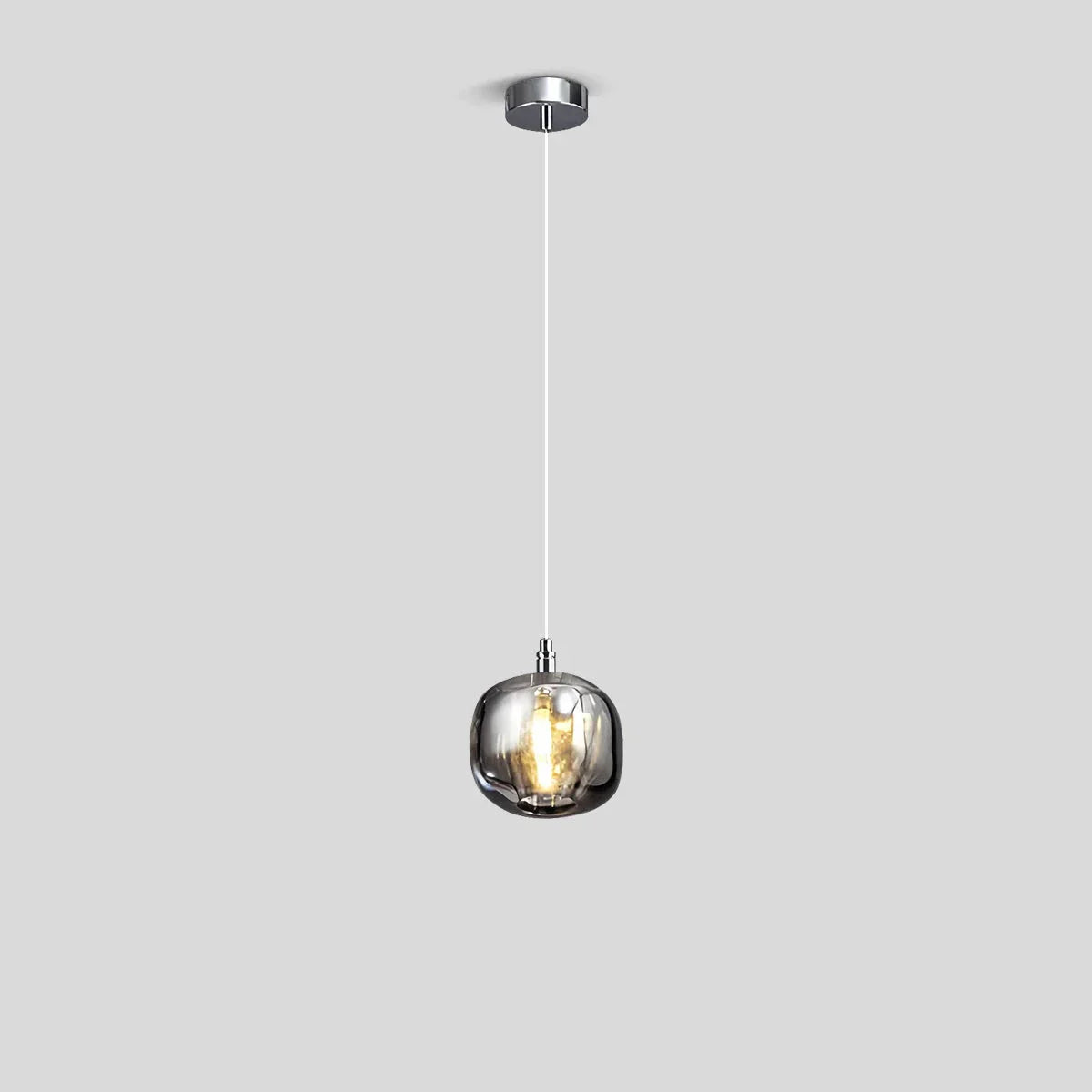 Multicolor Glass Pendant Light Fixture With Layered Lighting