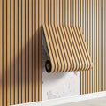 Pannelli da Parete 3D con Texture Legno e Design Autoadesivo