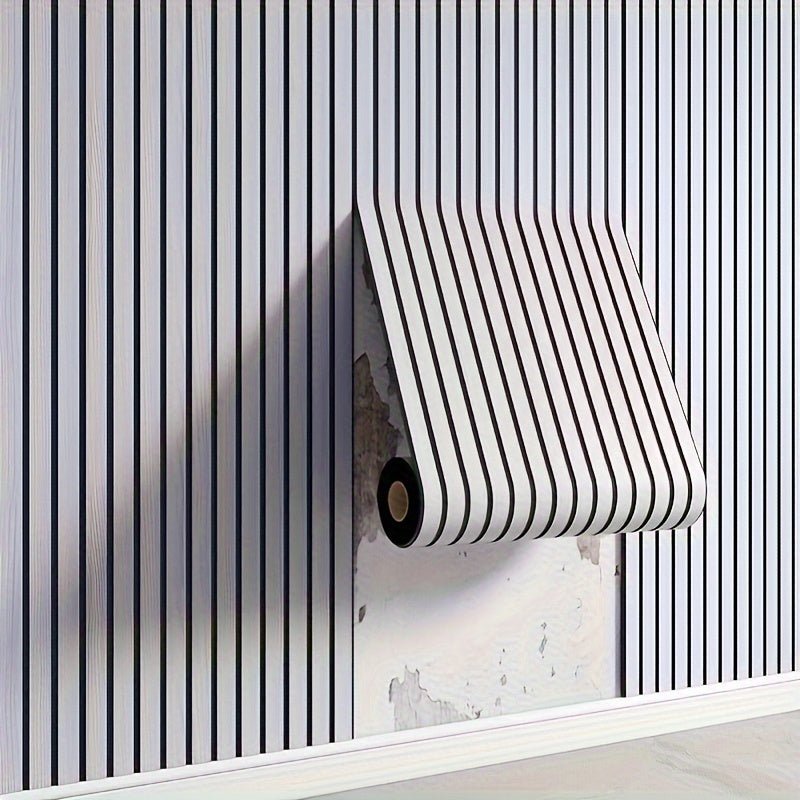 Pannelli da Parete 3D con Texture Legno e Design Autoadesivo