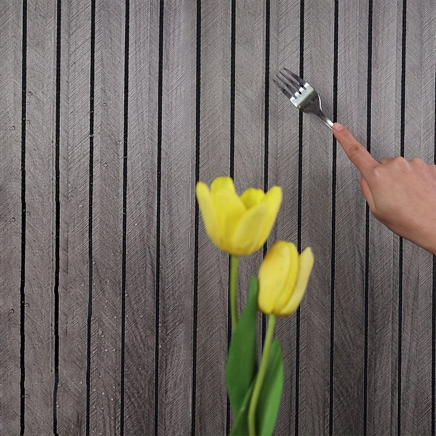 Wood Texture 3D Wall Panels With Self-Adhesive Design