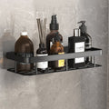 Organisateur de bain en métal fin avec ventouses pour petits espaces
