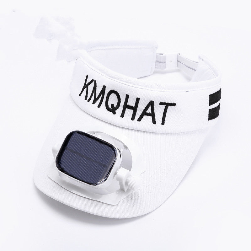 Sonnenschutz-Visierhut mit verstellbarem, solarbetriebenem Ventilator für den Außenbereich