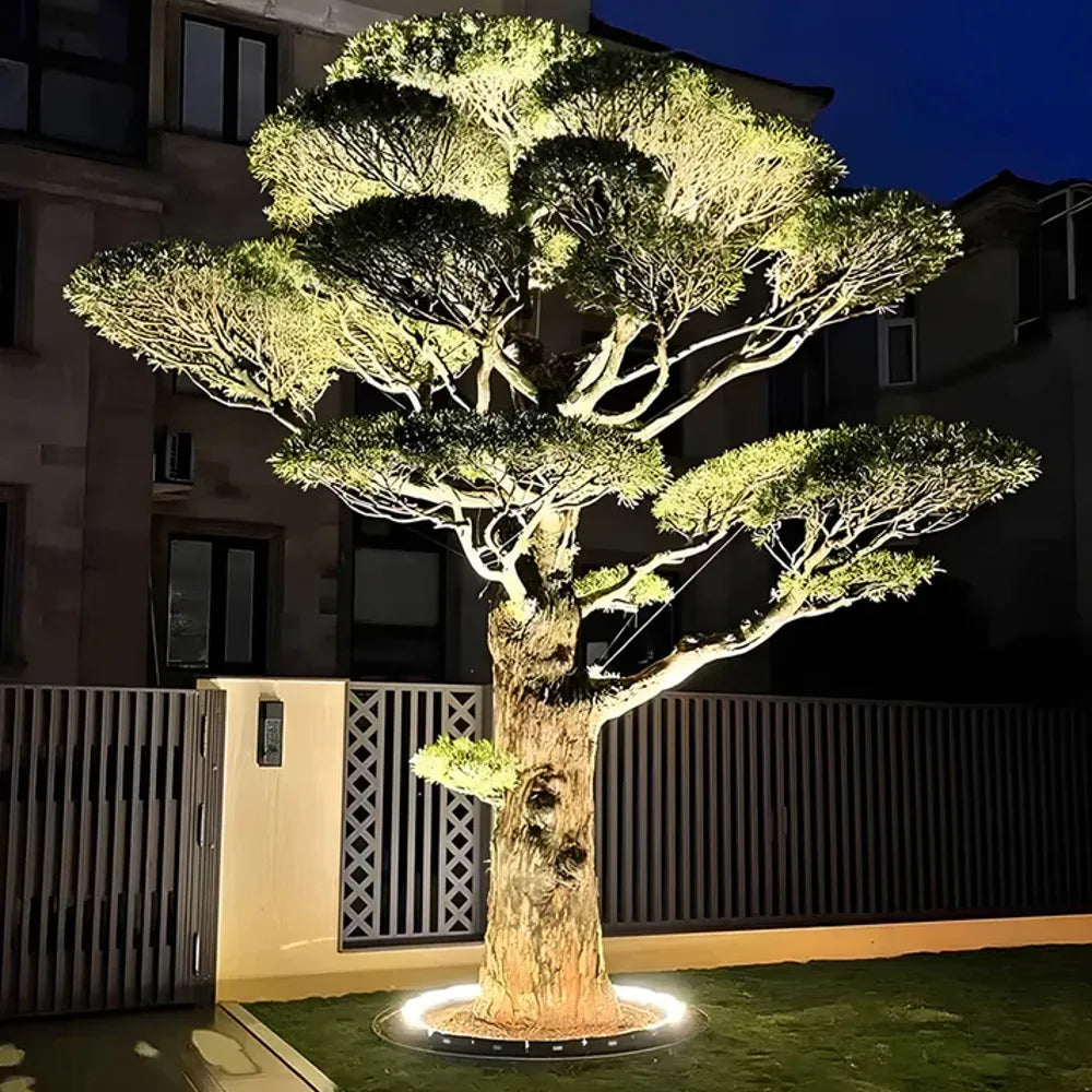 Nowoczesna zewnętrzna lampa pierścieniowa do oświetlania od dołu | Ormexis