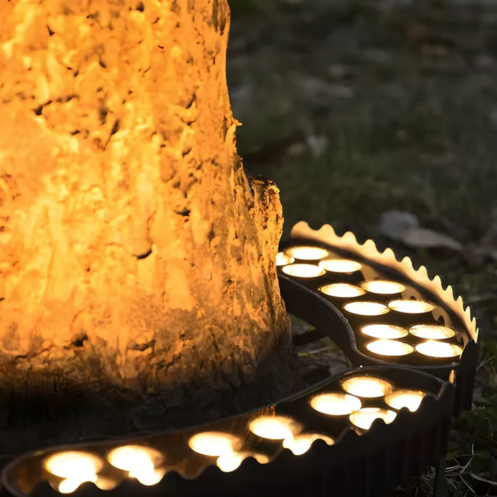 Nowoczesna zewnętrzna lampa pierścieniowa do oświetlania od dołu | Ormexis