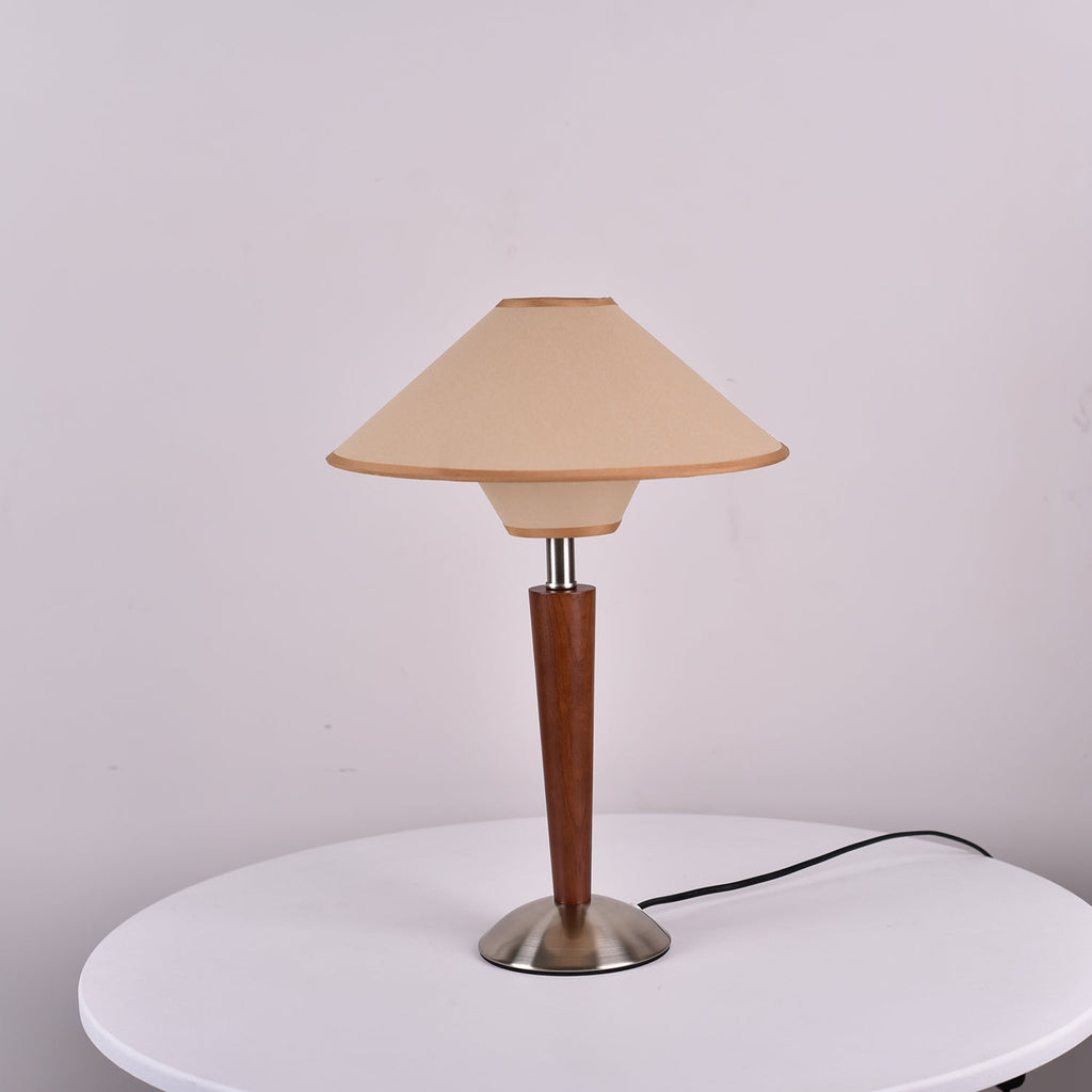 Alderwood-Leinenschirm-Tischlampe | Ormexis