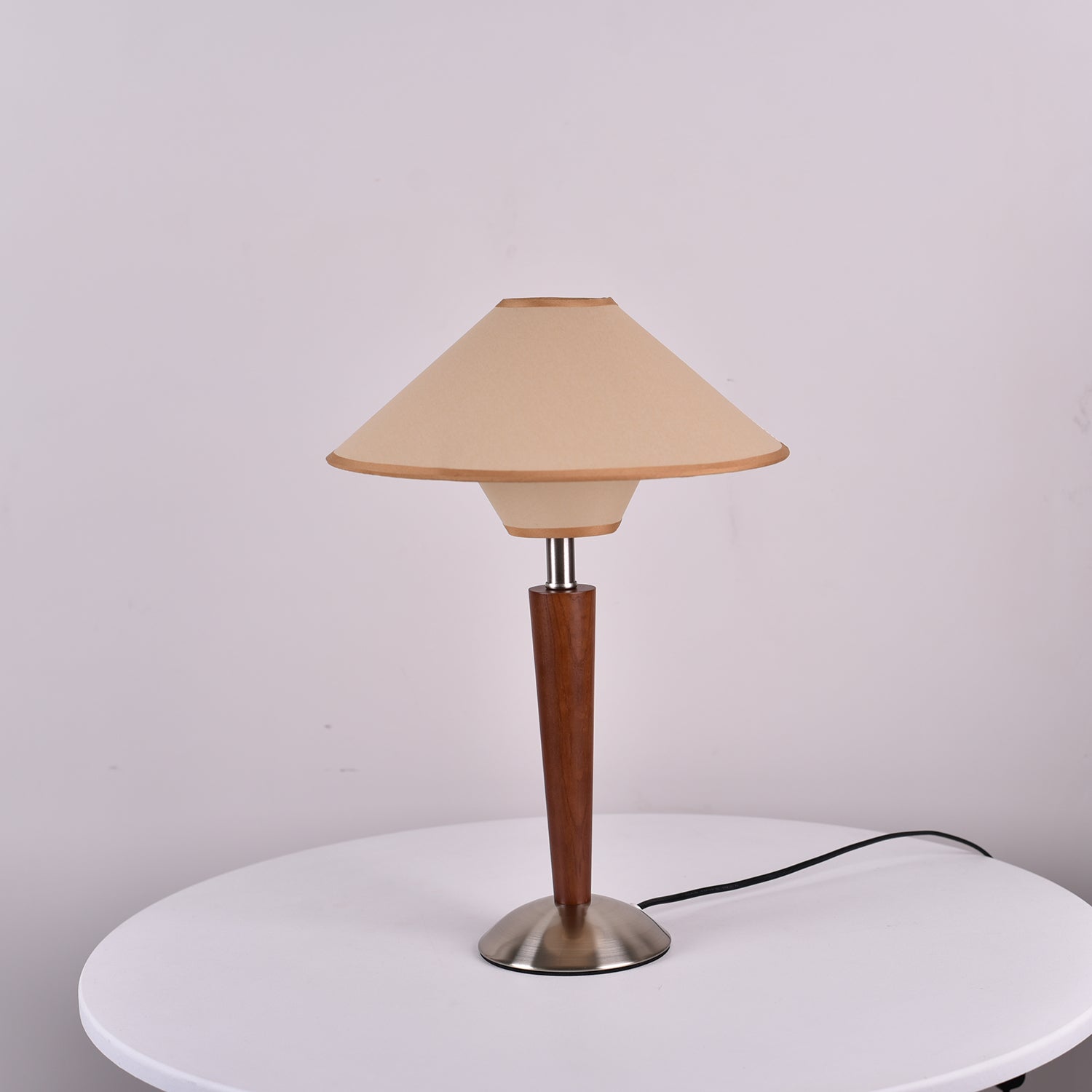Alderwood-Leinenschirm-Tischlampe | Ormexis