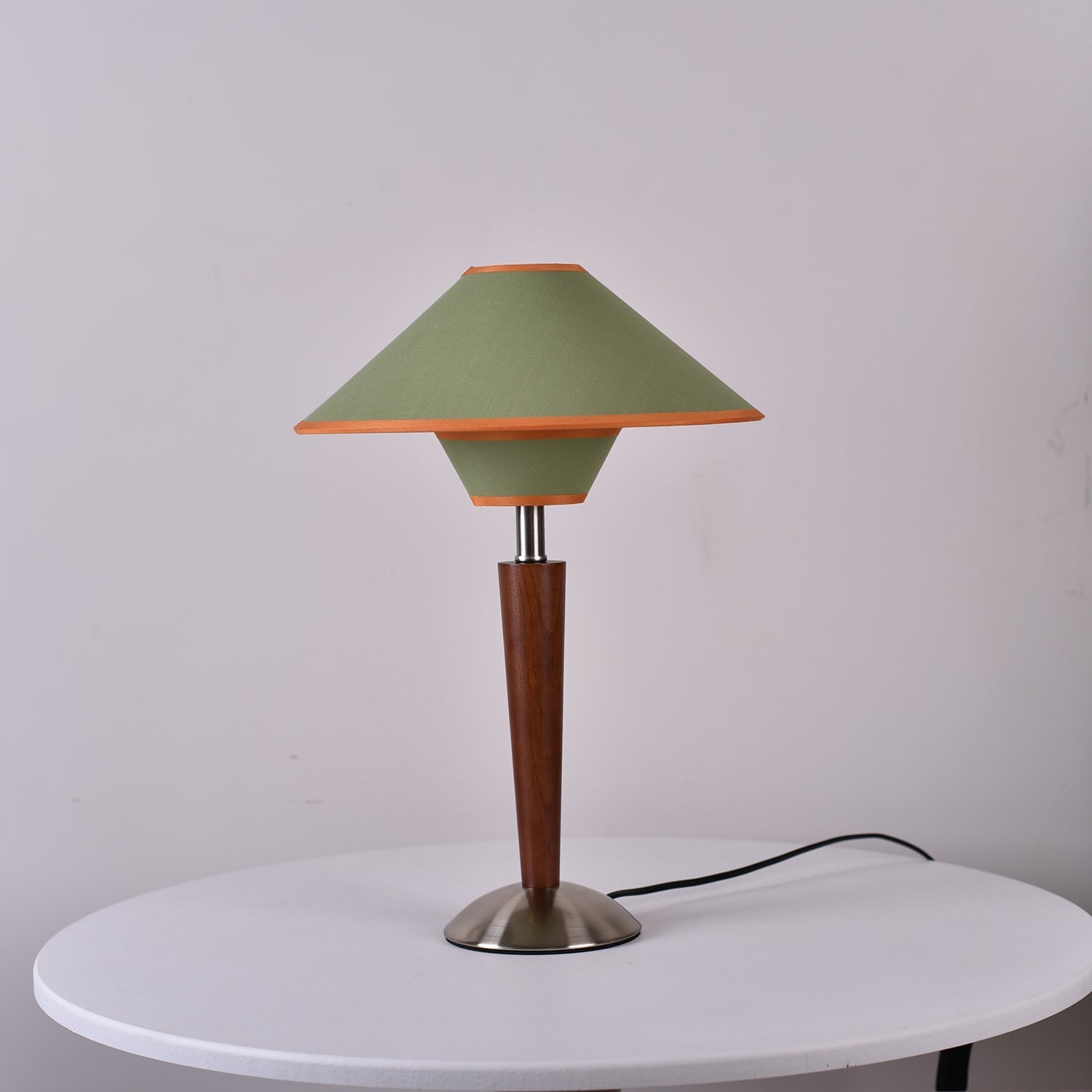 Alderwood-Leinenschirm-Tischlampe | Ormexis