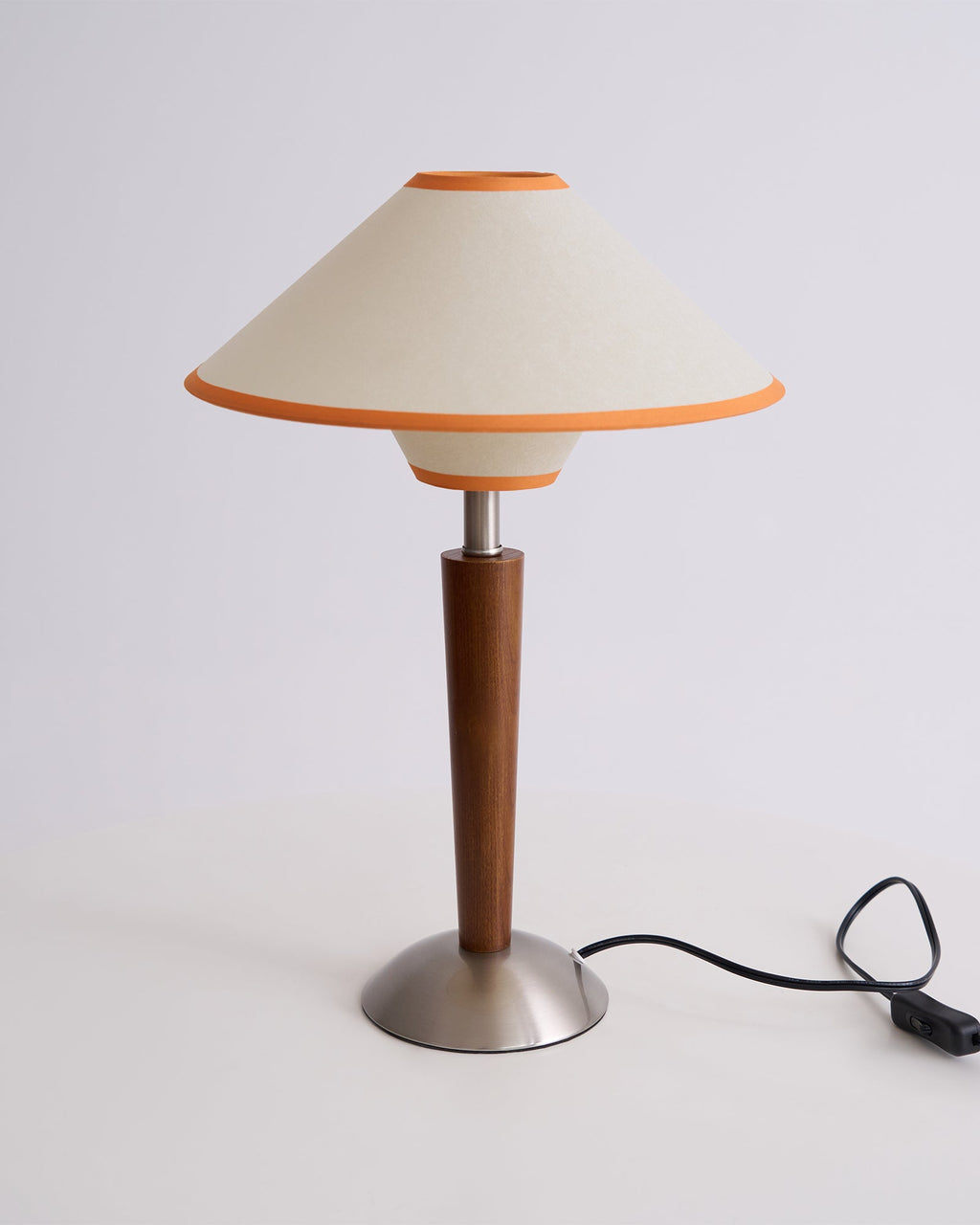 Alderwood-Leinenschirm-Tischlampe | Ormexis