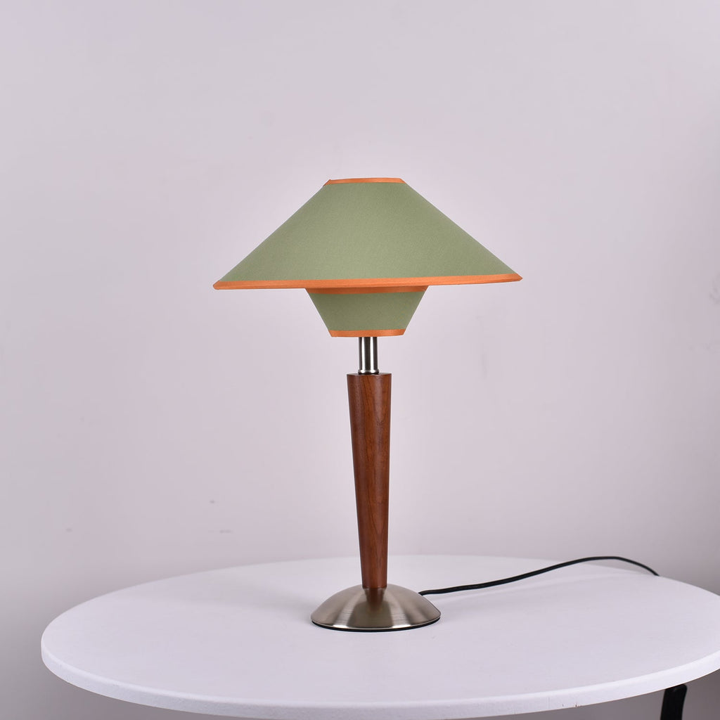 Alderwood-Leinenschirm-Tischlampe | Ormexis