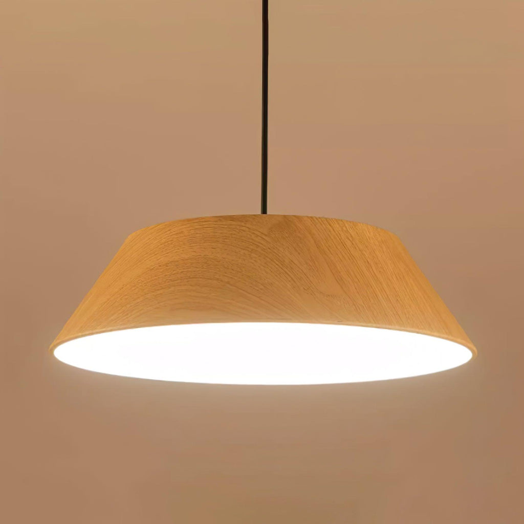 Wood Finish Dome Ceiling Light | Ormexis