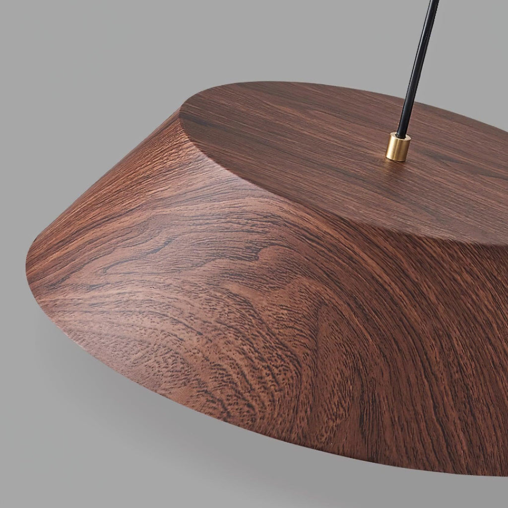 Wood Finish Dome Ceiling Light | Ormexis