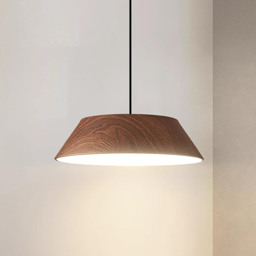 Wood Finish Dome Ceiling Light | Ormexis