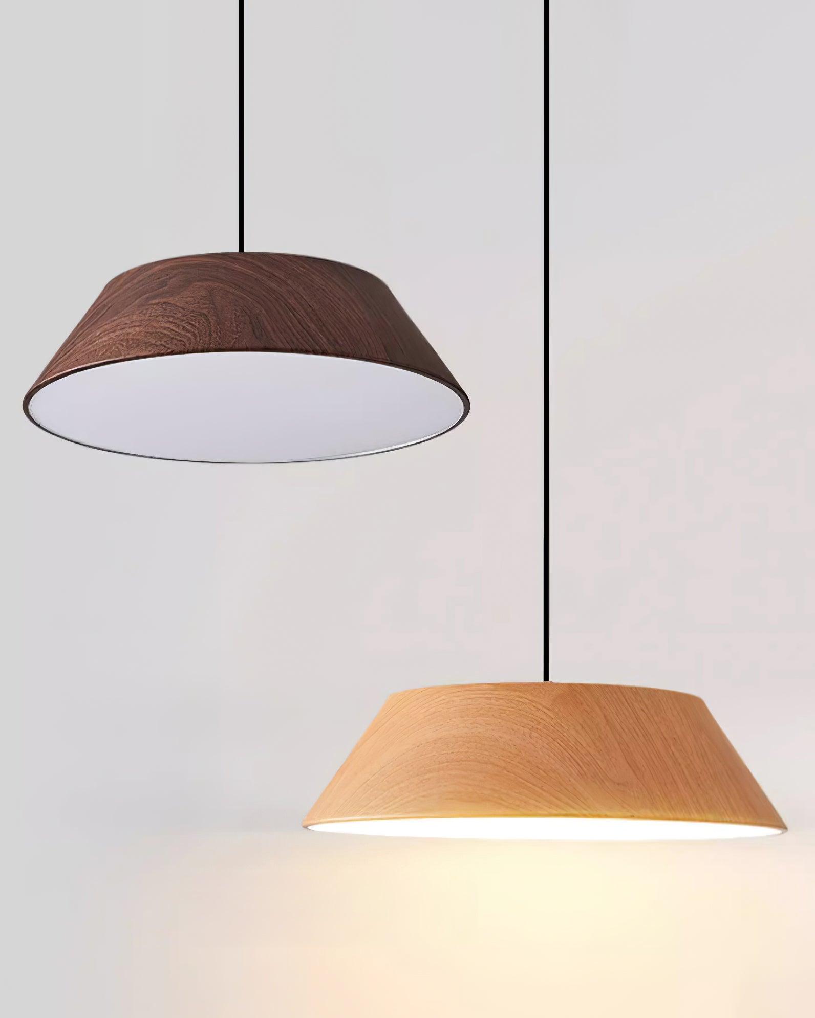 Wood Finish Dome Ceiling Light | Ormexis