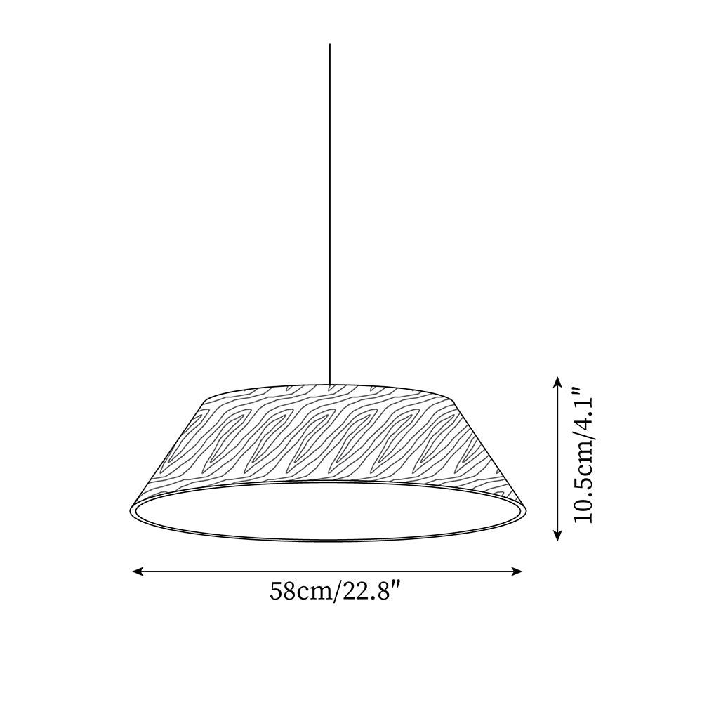 Wood Finish Dome Ceiling Light | Ormexis