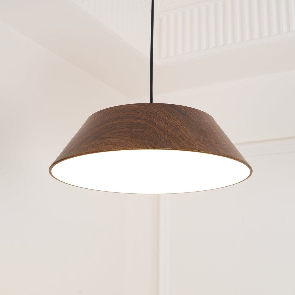 Wood Finish Dome Ceiling Light | Ormexis