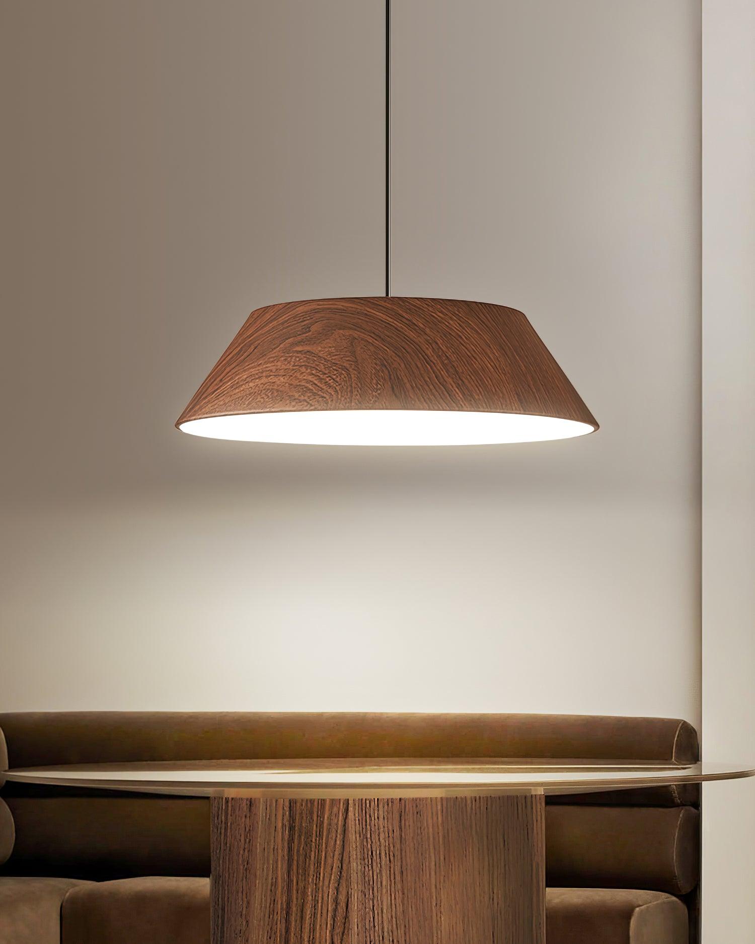 Wood Finish Dome Ceiling Light | Ormexis