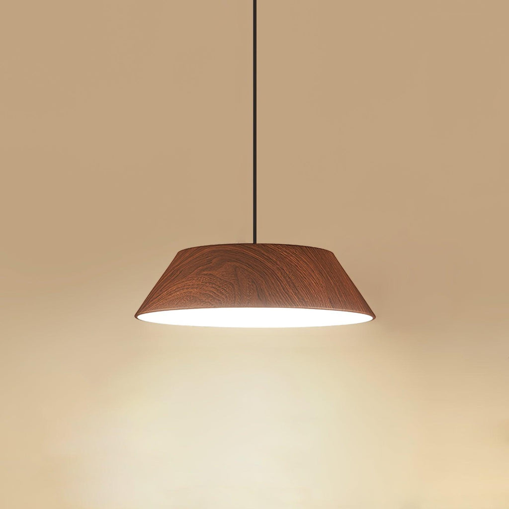 Wood Finish Dome Ceiling Light | Ormexis