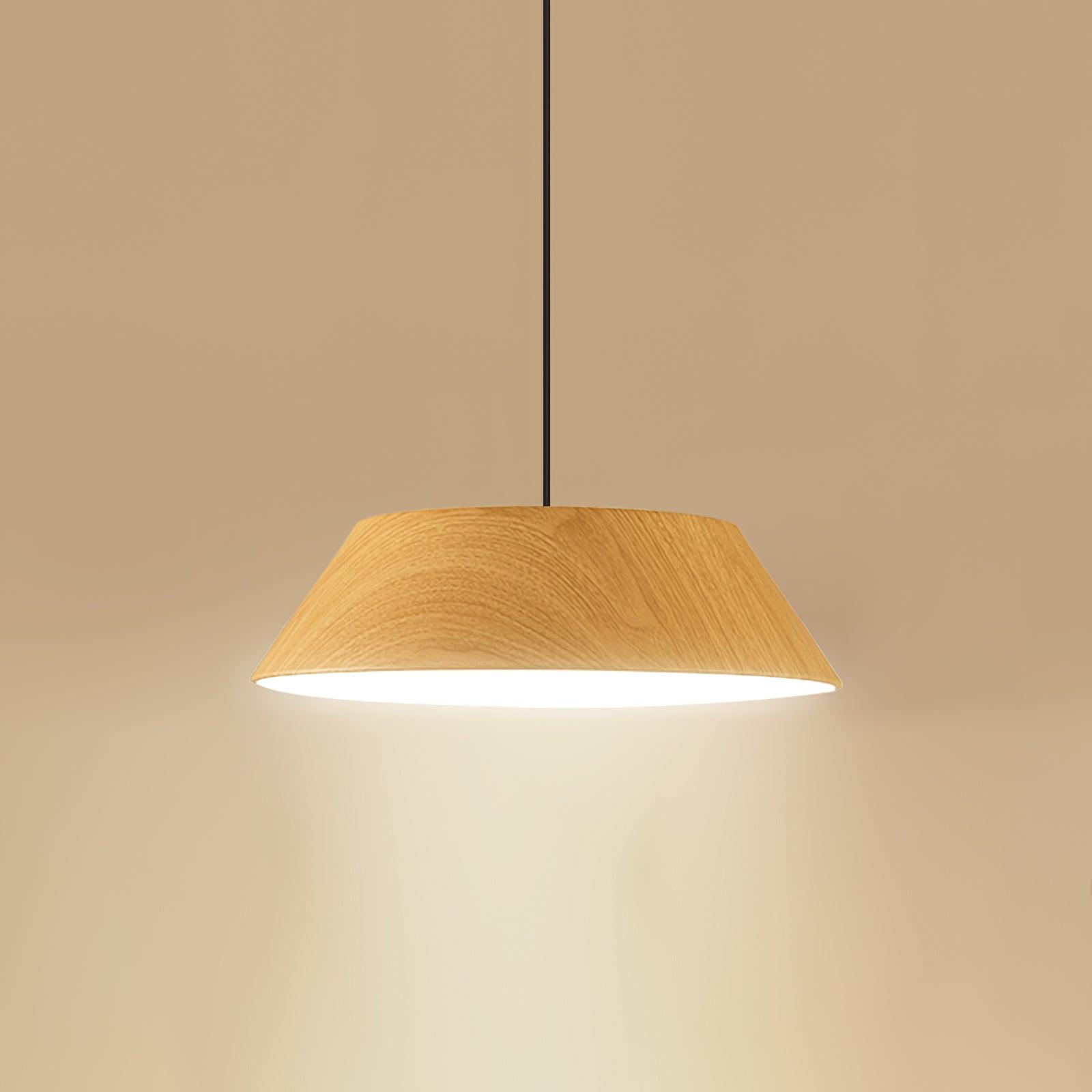 Wood Finish Dome Ceiling Light | Ormexis