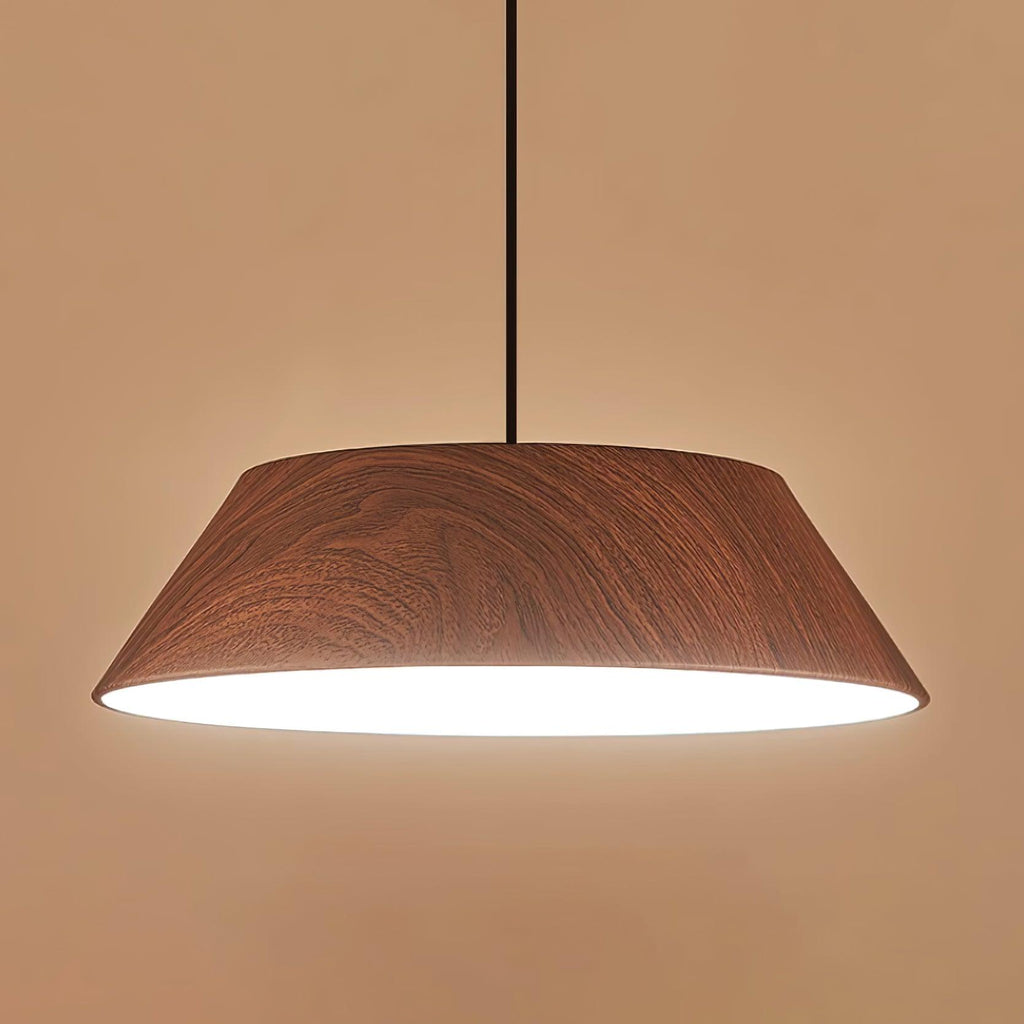 Wood Finish Dome Ceiling Light | Ormexis