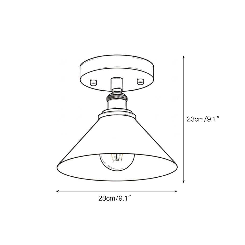 Parisian Cone Flush Mount Light | Ormexis