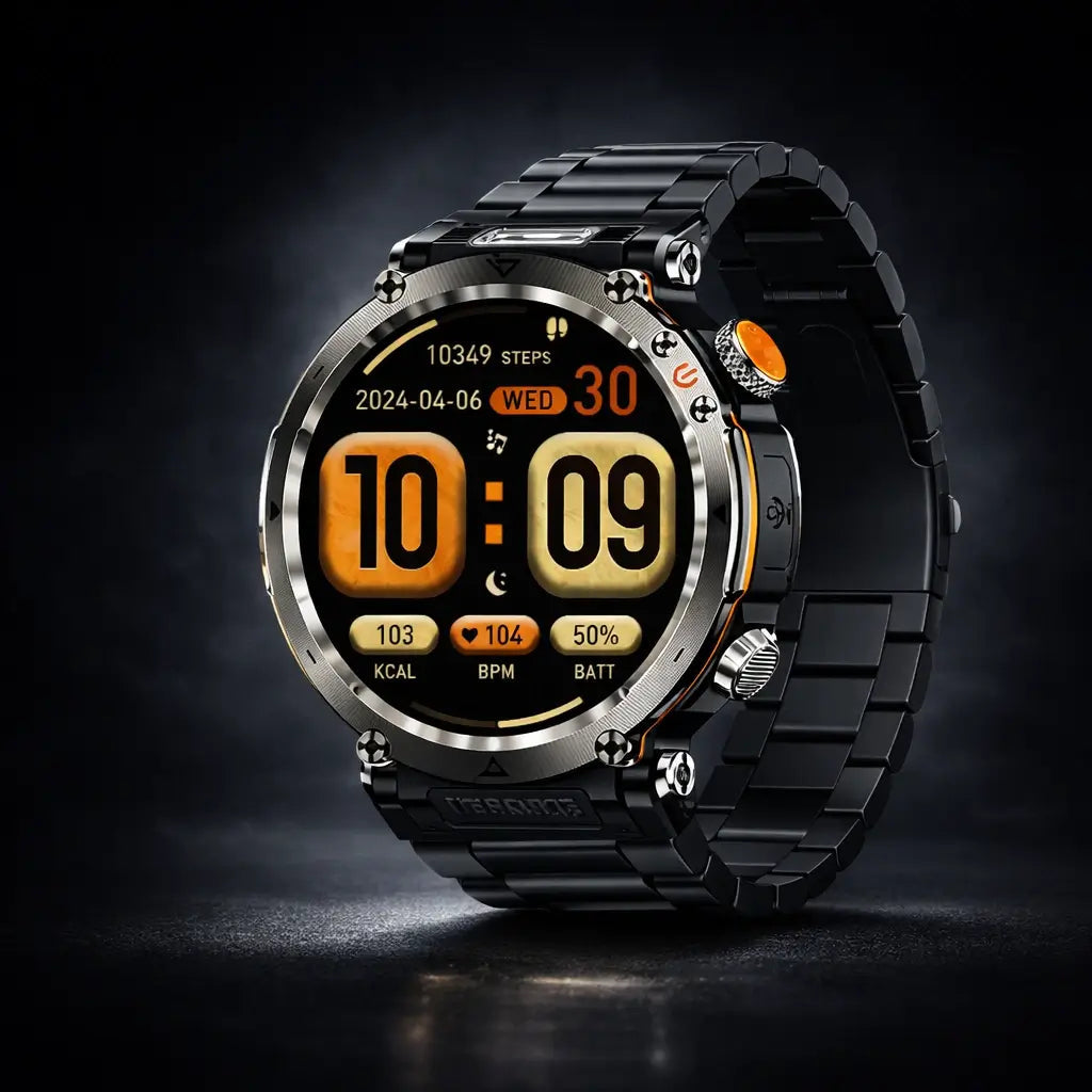 TitanCore-serien robust GPS-smartwatch med sundhedsovervågning til udendørs eventyr
